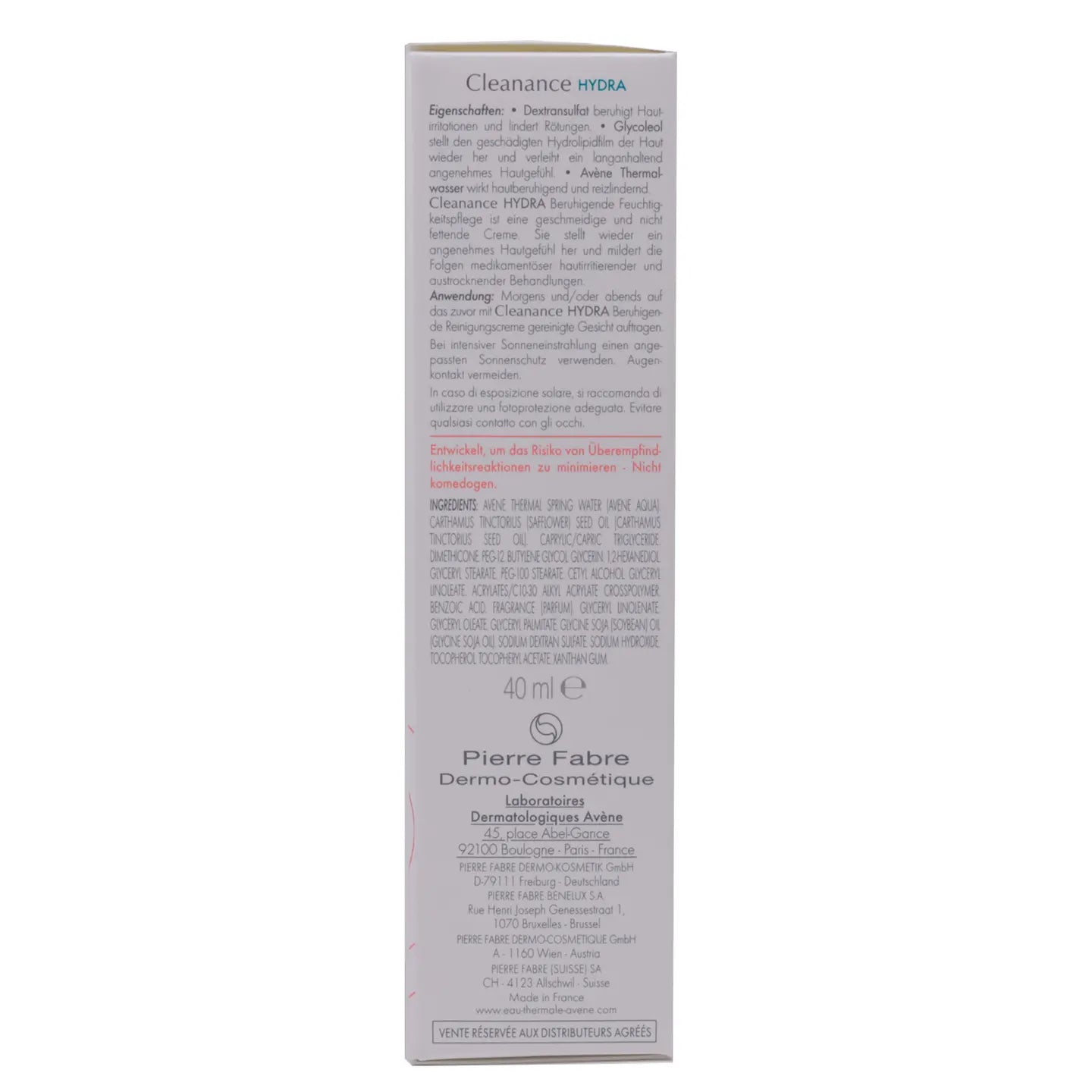 Avène Cleanance Soothing Hydra Cream 40 Ml