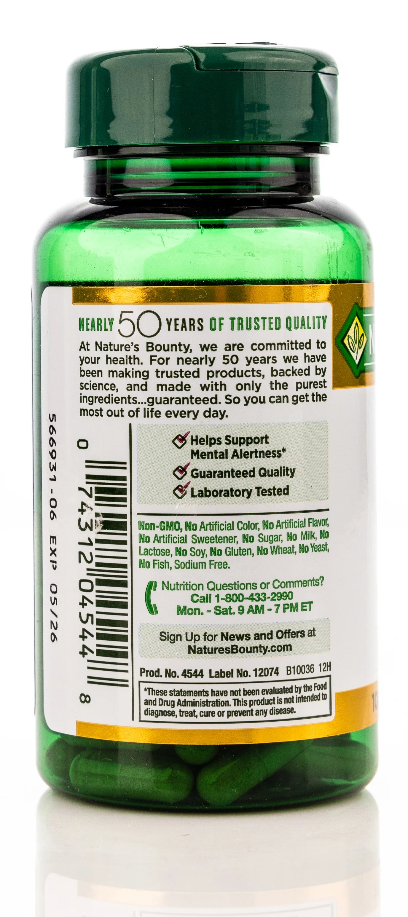 Nature's Bounty Ginkogo Biloba 120mg 100 Capsule
