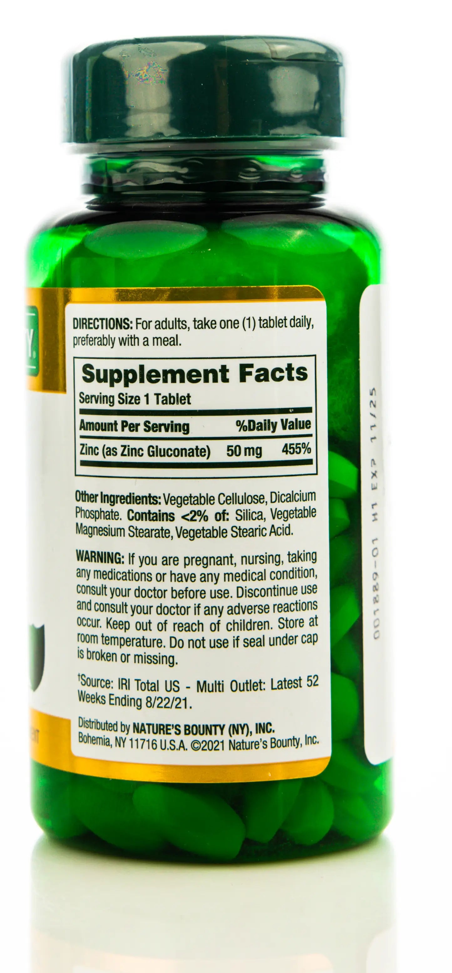Nature's Bounty Zinc 50mg 100 Tablet