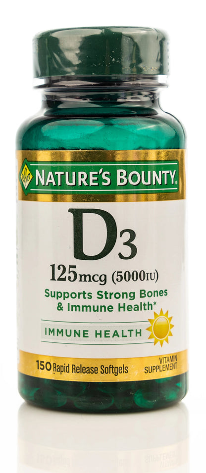 Nature's Bounty Vitamin D3 5000IU 150 Softgels