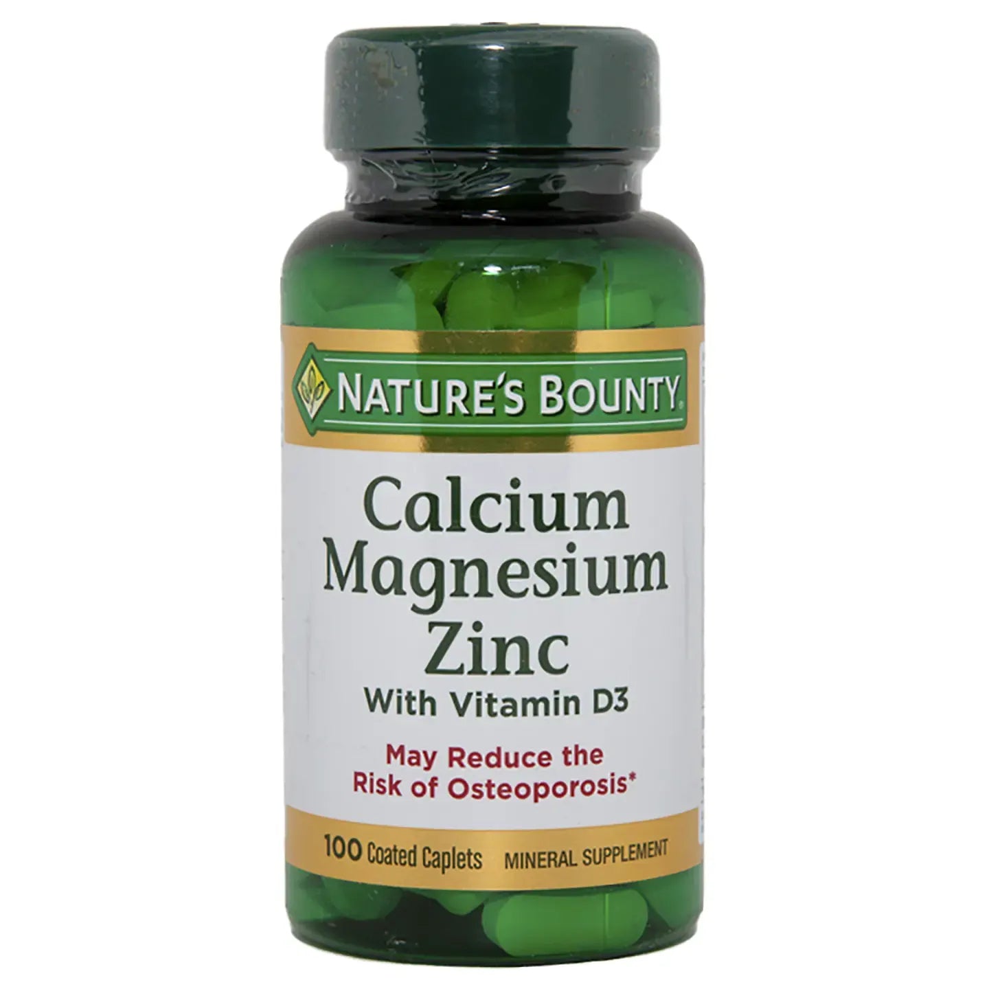 Nature's Bounty Calcium,Magnesium,Zinc with Vitamin D3 100 Caplets