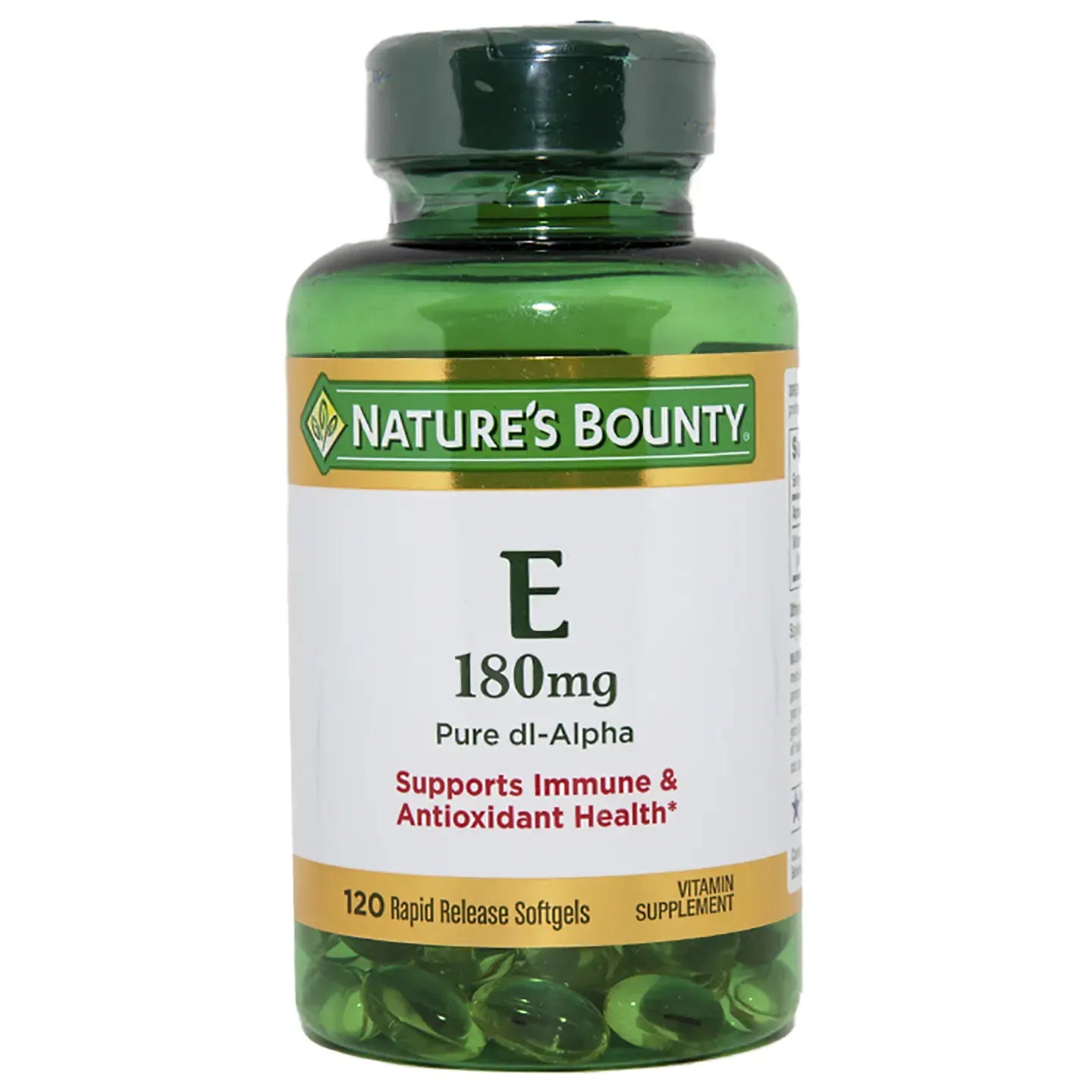Nature's Bounty Vitamin E 180mg (400IU) 120 Softgels