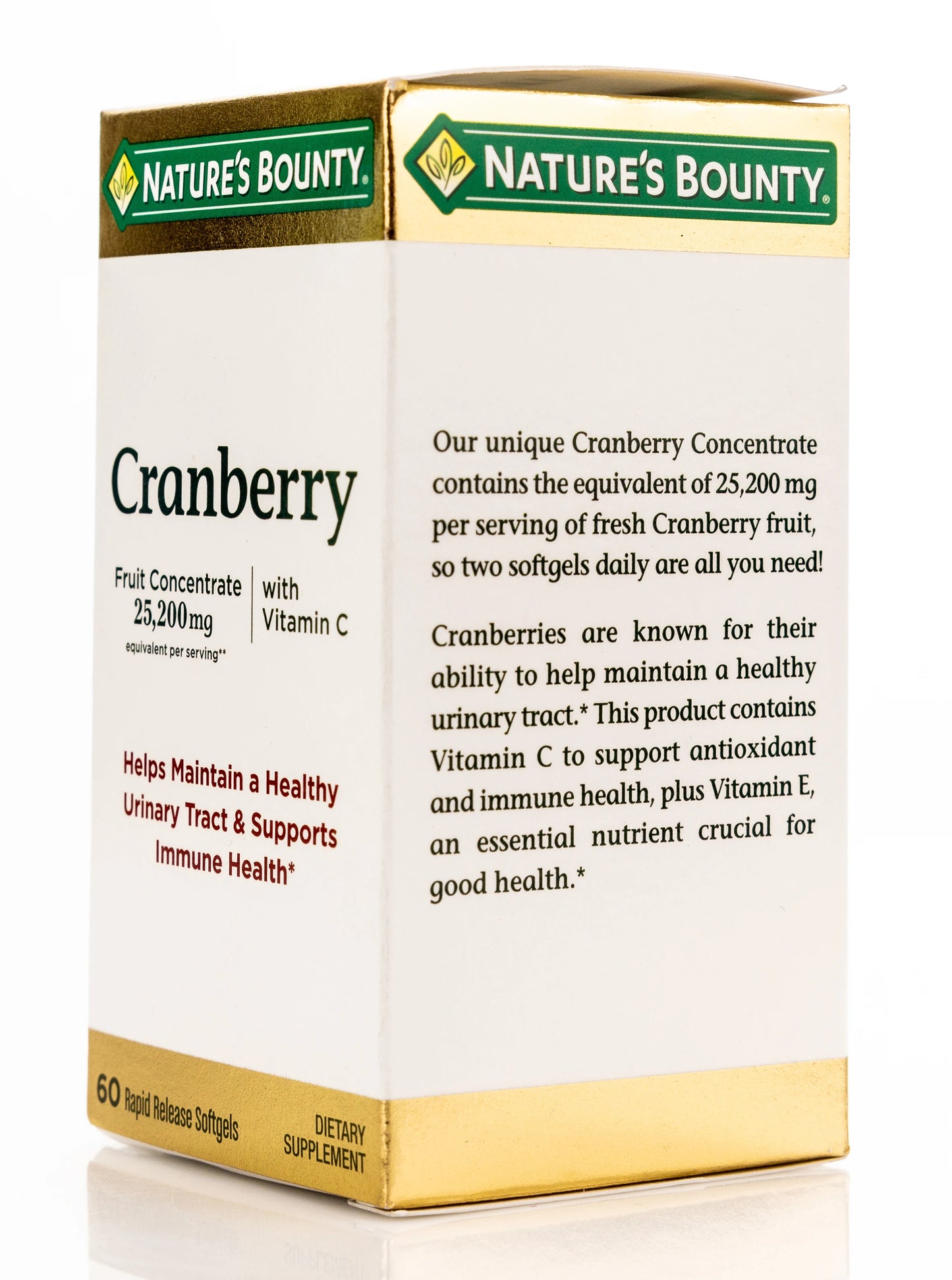 Nature's Bounty Cranberry 25,200mg 60 Softgels