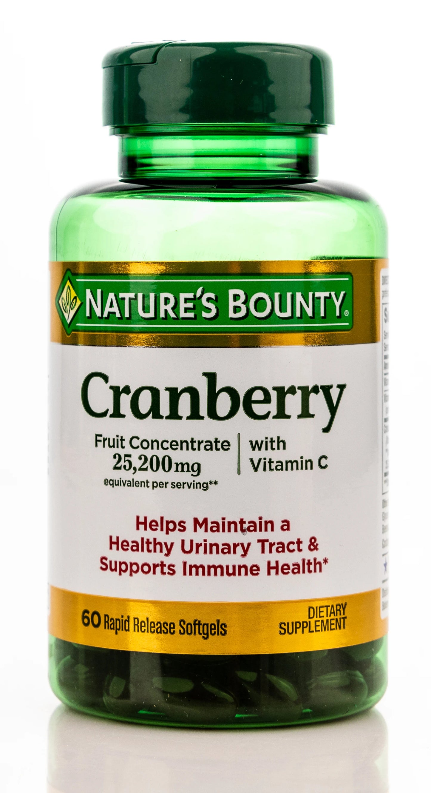 Nature's Bounty Cranberry 25,200mg 60 Softgels