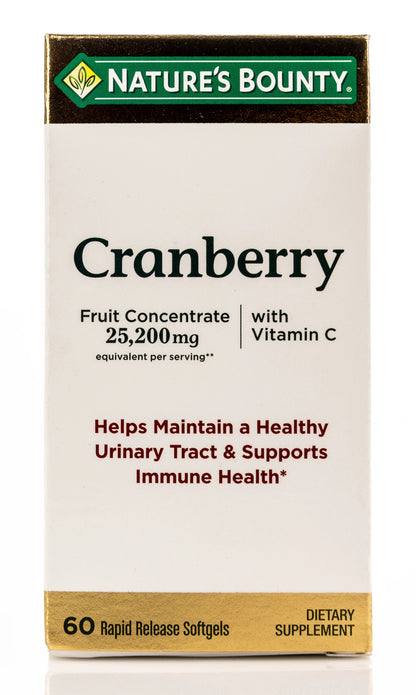 Nature's Bounty Cranberry 25,200mg 60 Softgels