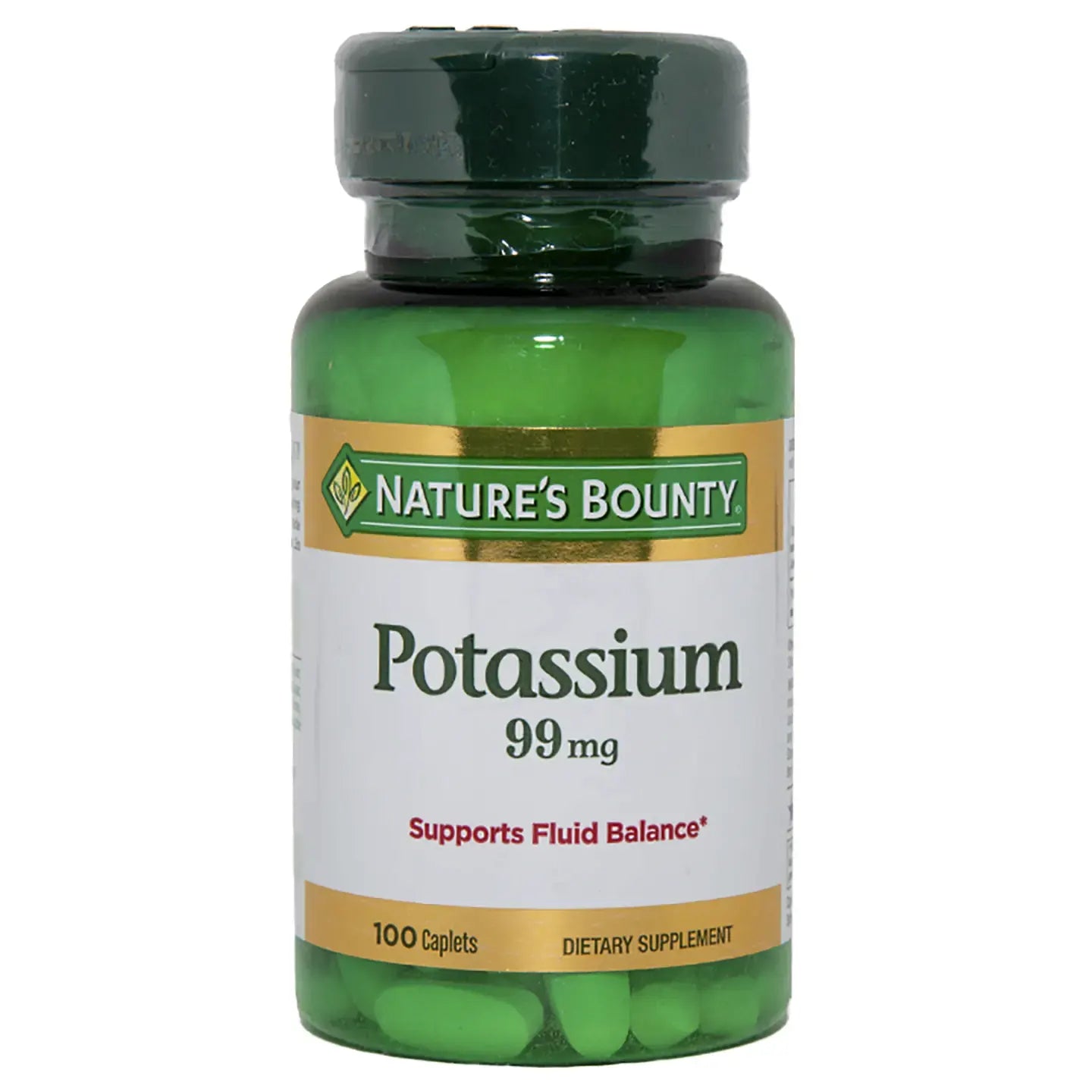 Nature's Bounty Potassium 99mg 100 Caplets
