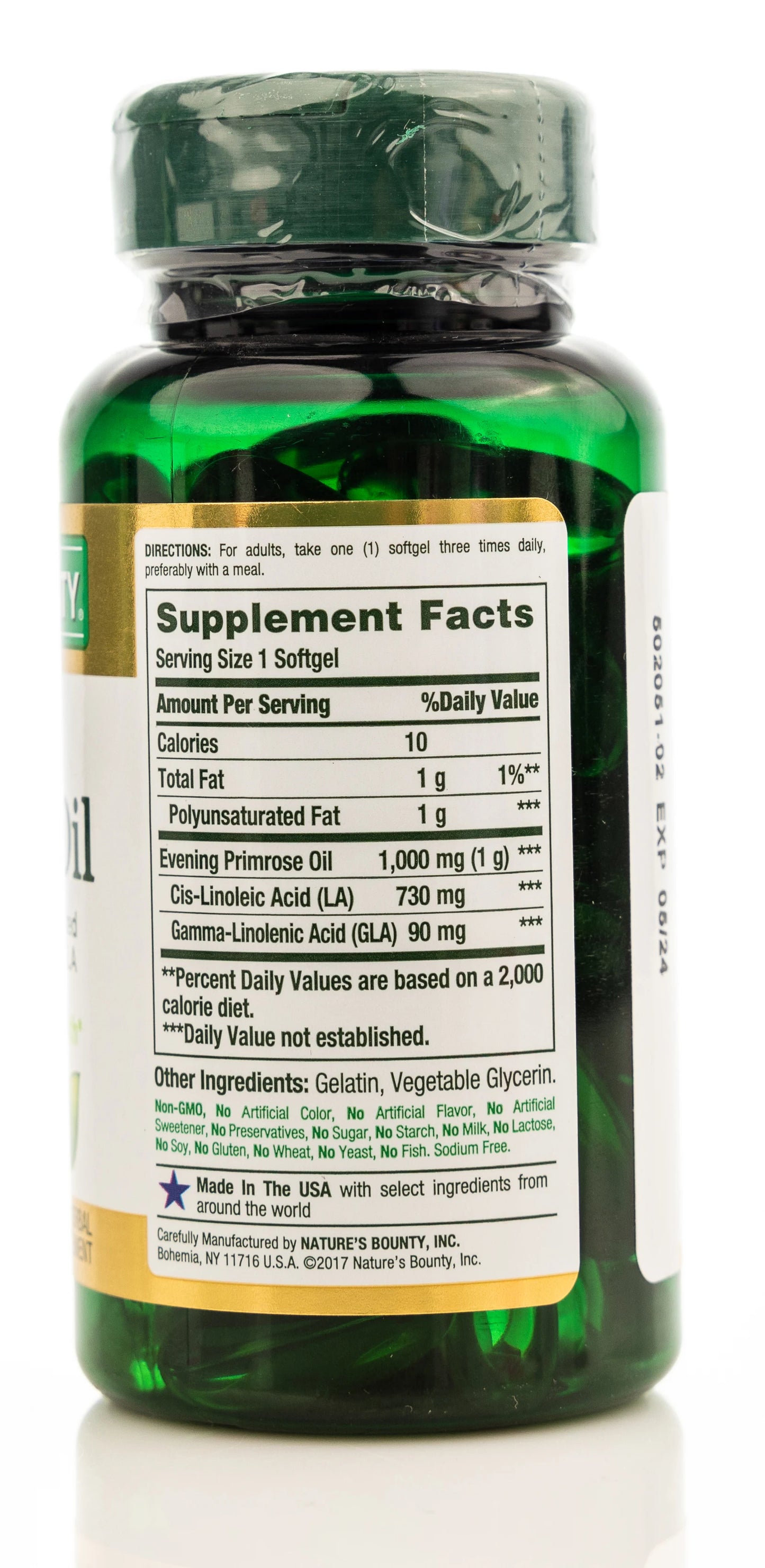 Nature's Bounty Evening Primerose Oil 1000 mg 60 Softgels