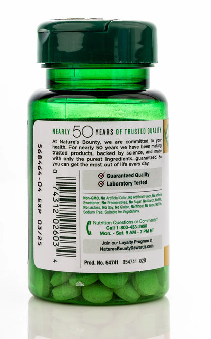 Nature's Bounty Chromium Picolinate 800mcg 50Tablets