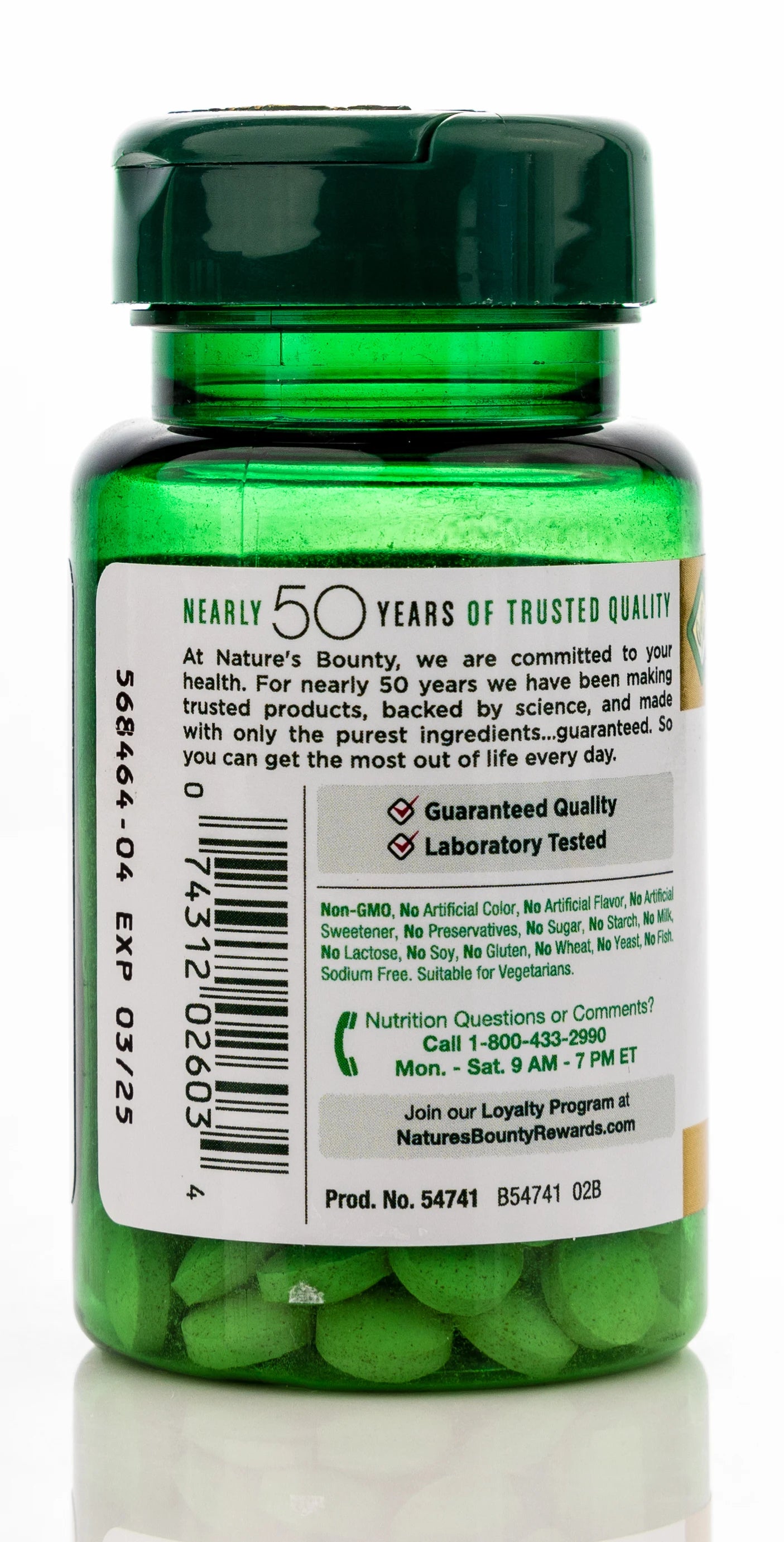 Nature's Bounty Chromium Picolinate 800mcg 50Tablets