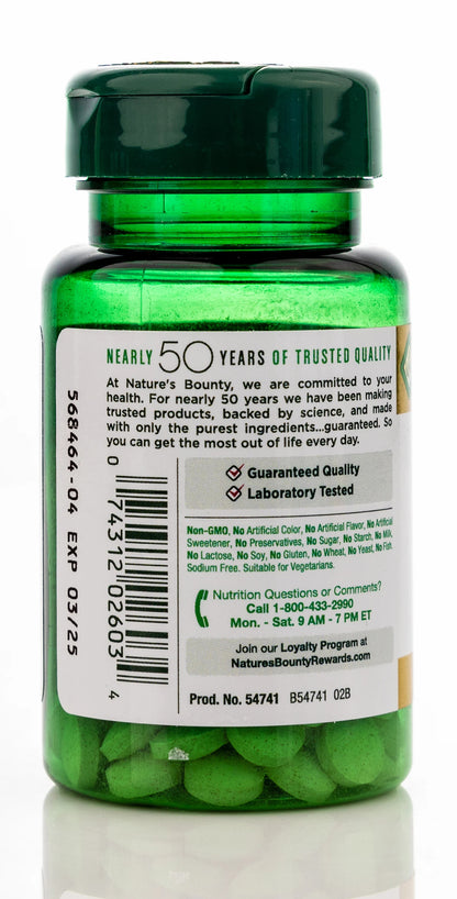 Nature's Bounty Chromium Picolinate 800mcg 50Tablets