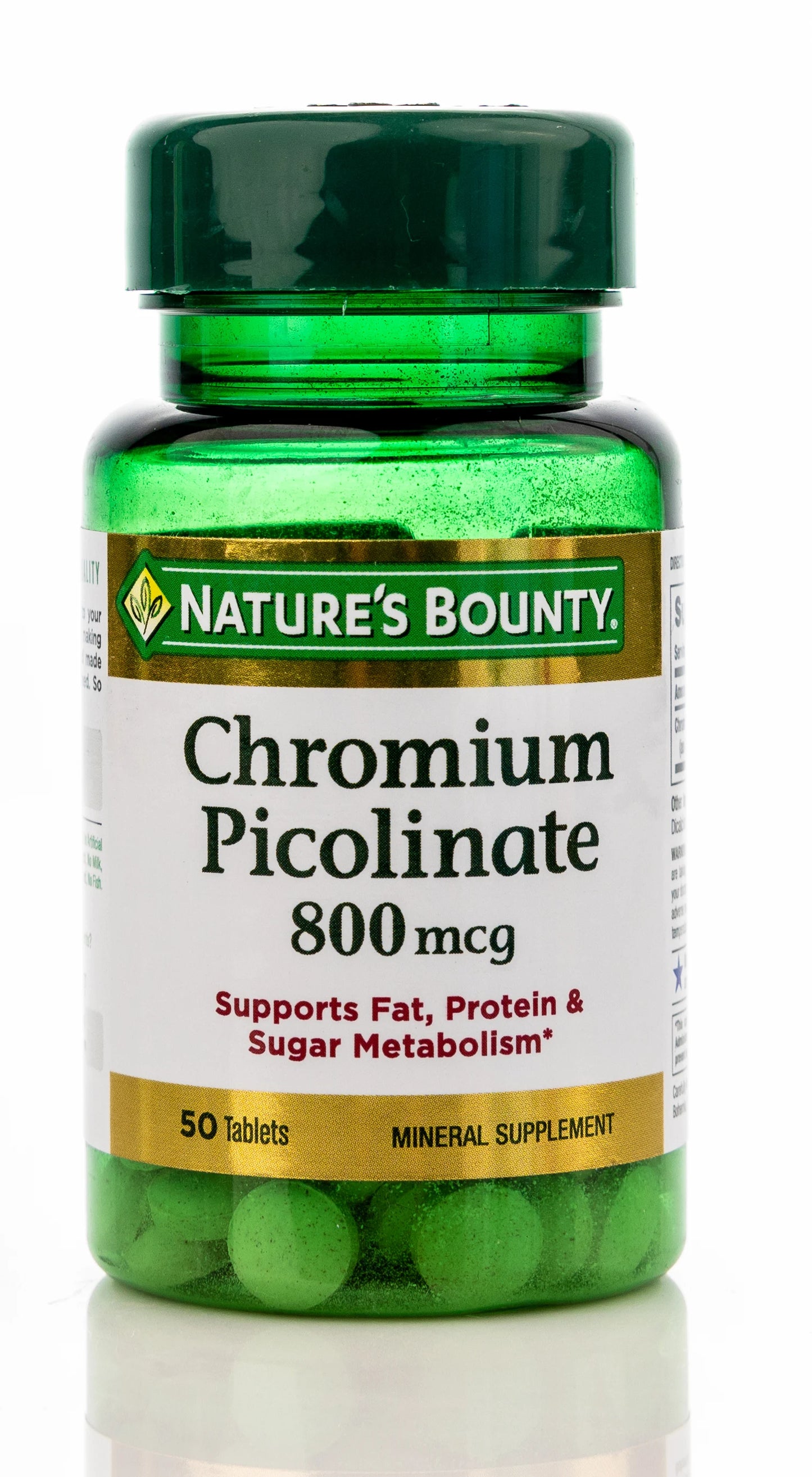 Nature's Bounty Chromium Picolinate 800mcg 50Tablets