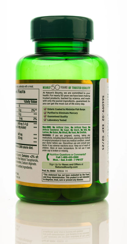 Nature's Bounty Fish Oil  Omega-3 1400 mg 39Softgel