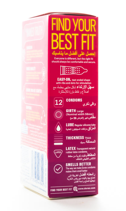 Durex Condom Intense Pleasure 12 Pieces