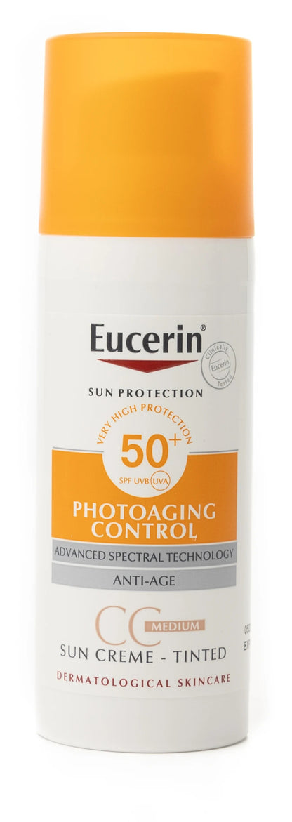 Eucerin Sun Protection SPF 50+ Photoaging Control CC Tinted Medium 50 Ml