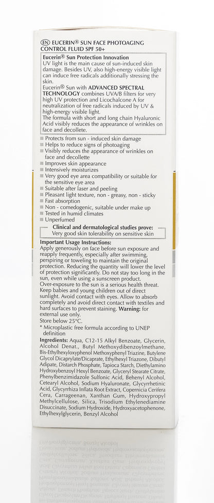 Eucerin Sun Fluid Photoaging Control SPF 50+ Fluid 50 Ml