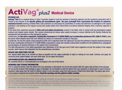Activag Plus 2 Vaginal Tablets