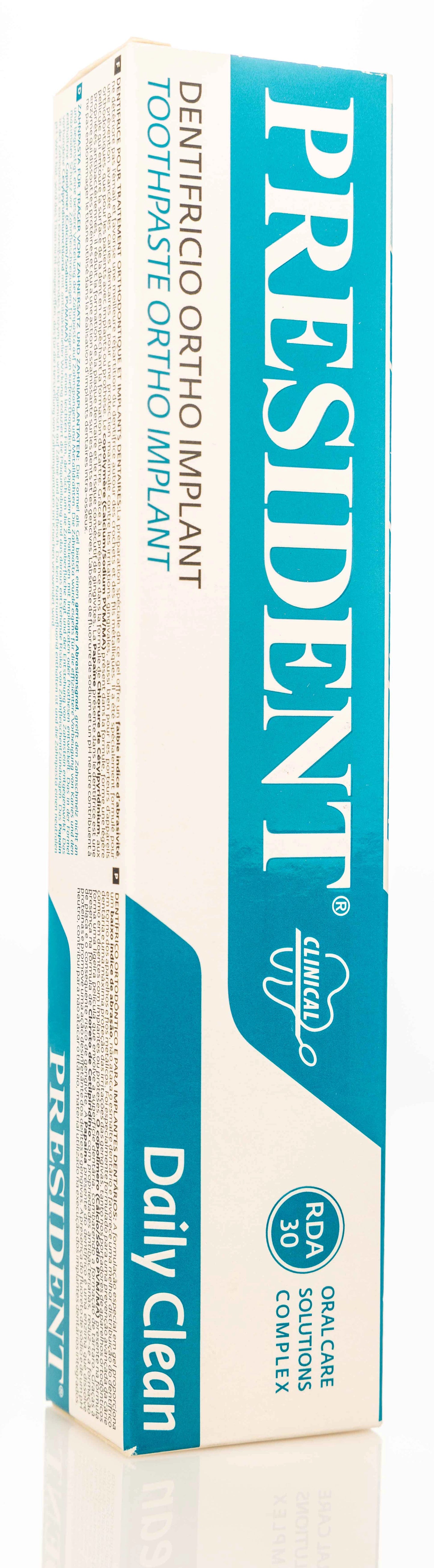 President Daily Clean Ortho Implant Toothpaste 75ml