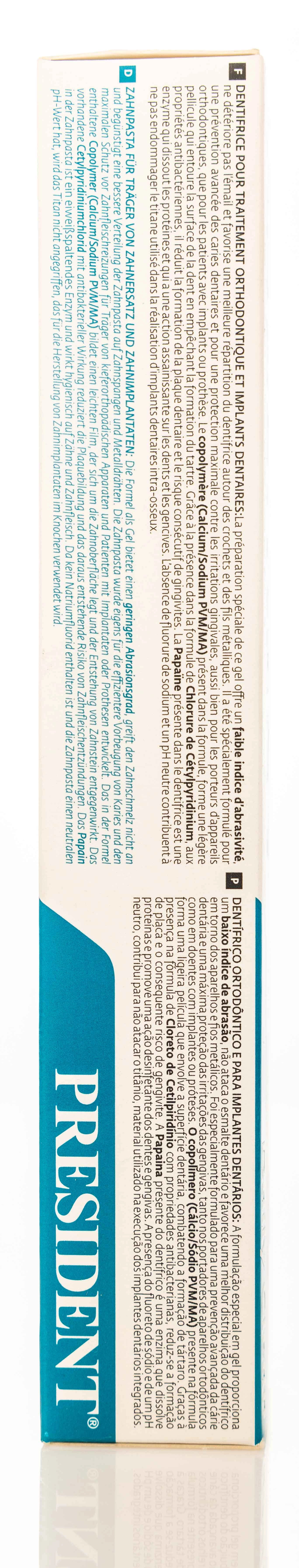 President Daily Clean Ortho Implant Toothpaste 75ml