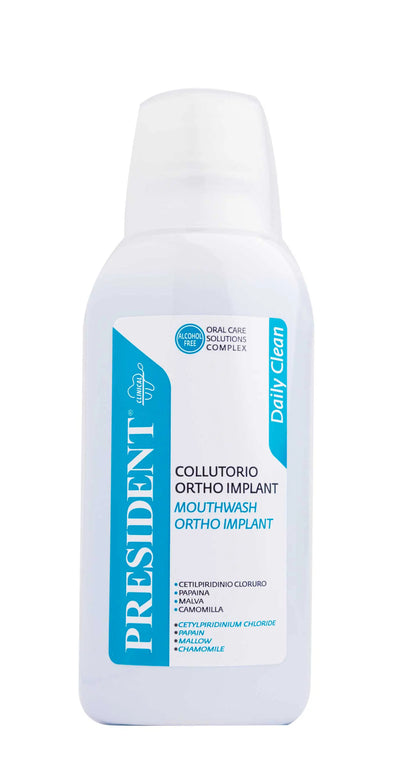 President Daily Clean Ortho Implant Mouthwash 250ml