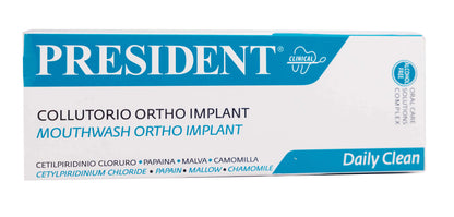 President Daily Clean Ortho Implant Mouthwash 250ml