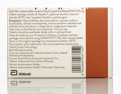 Lipanthyl 145Mg 30 Tablets