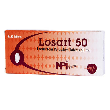 Losart 50Mg 30 Tablets
