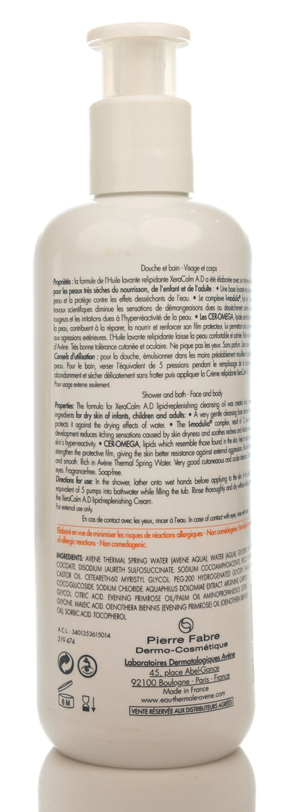 Avène XeraCalm A.D Lipid-Replenishing Cleansing Oil 400 Ml