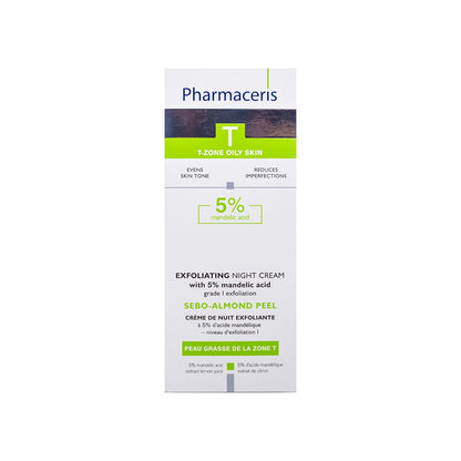 Pharmaceris T Sebo-Almond Peel Exfoliating Night Cream 5% Mandelic Acid 50 Ml