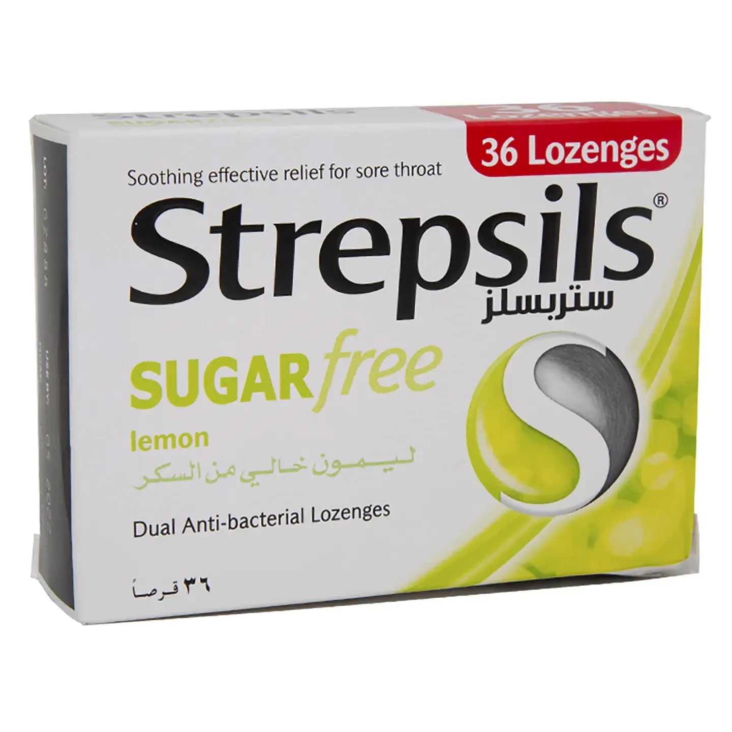 Strepsils Lemon Sugar Free 36 Lozenges