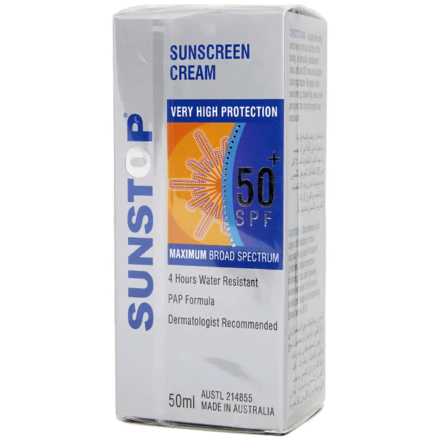 Sunstop Spf 50+ Cream 50 Ml
