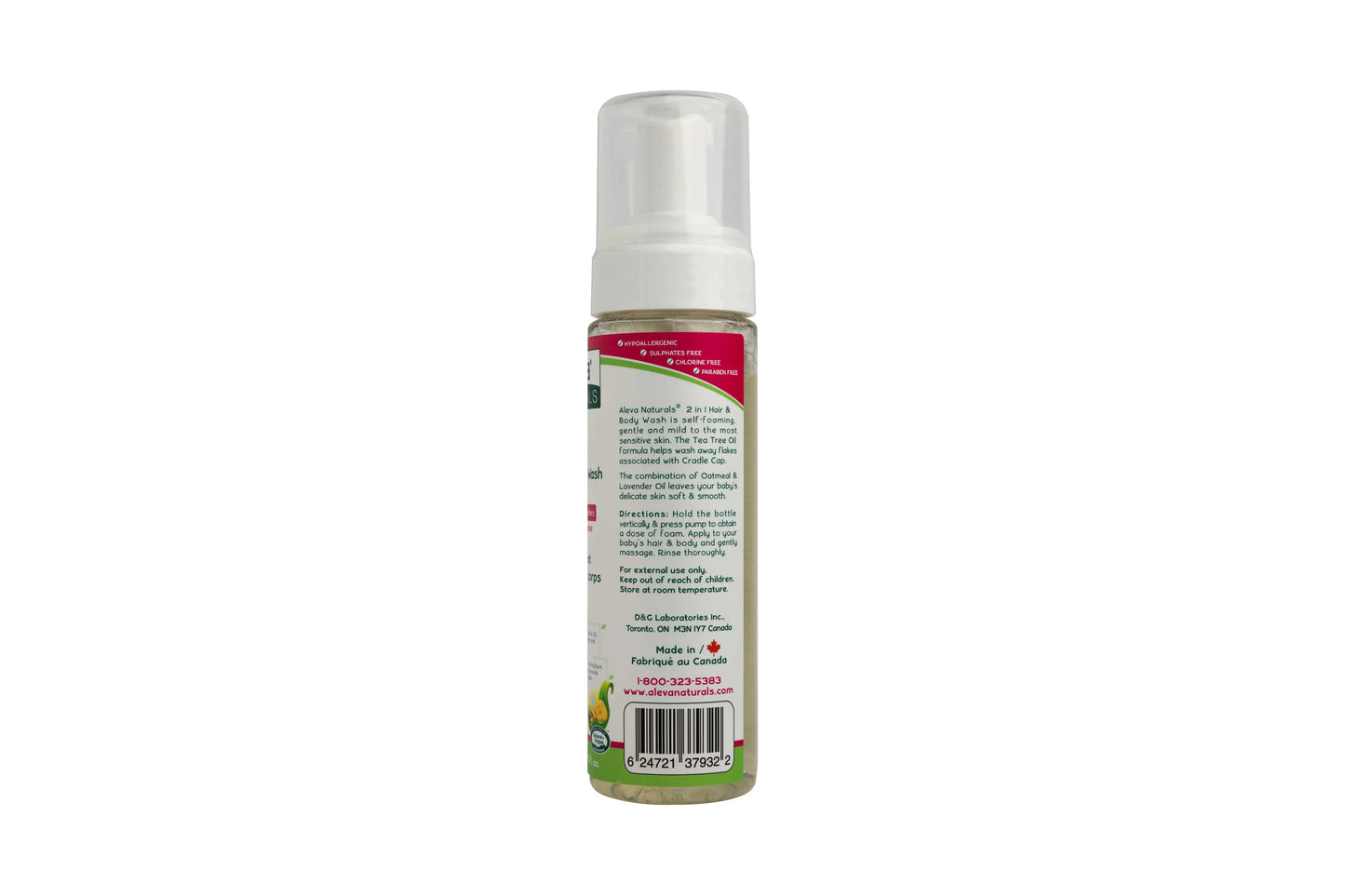 Aleva Naturals 2-in-1 Hair And Body Wash 200 Ml