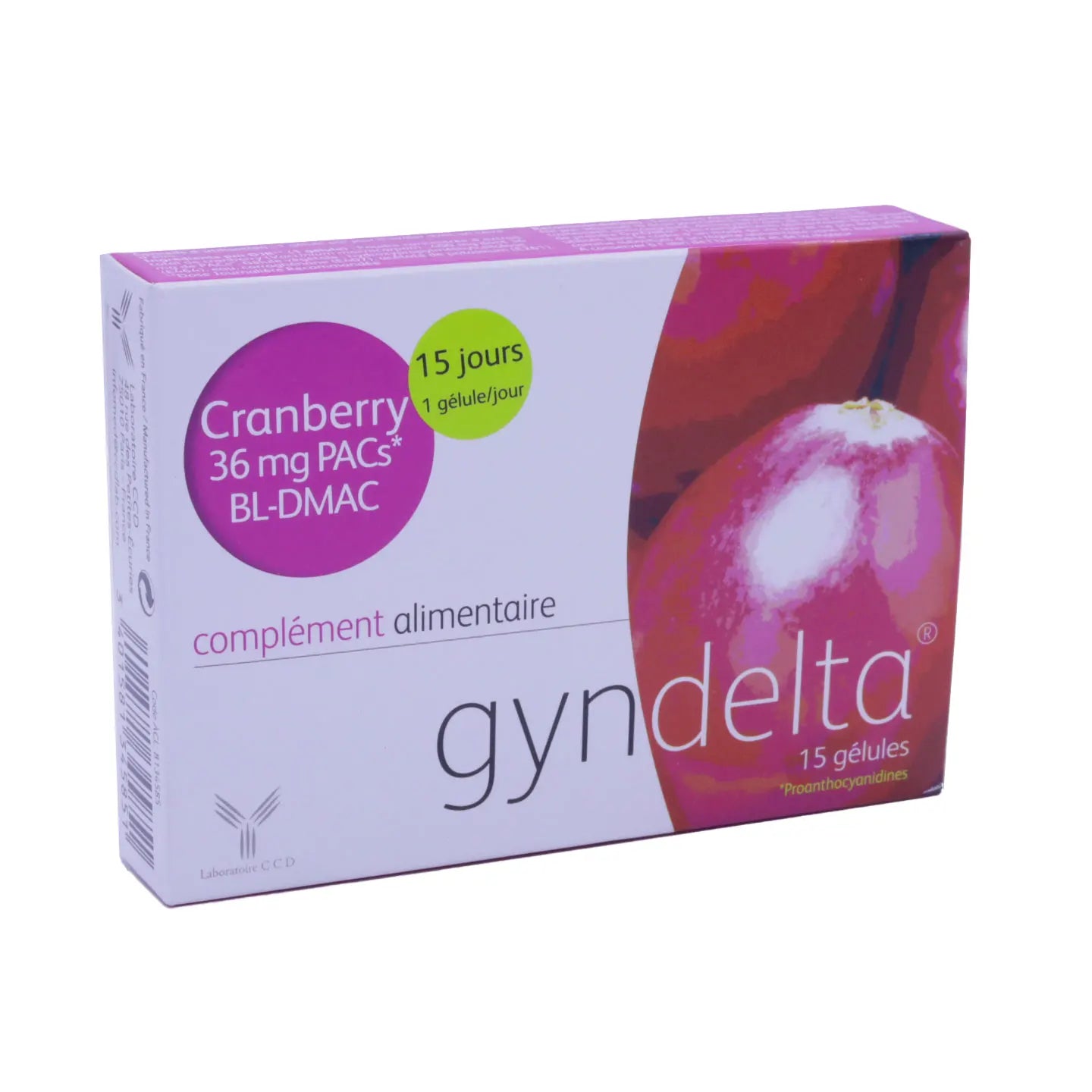 Gyndelta Cranberry 36 mg 15 Capsules