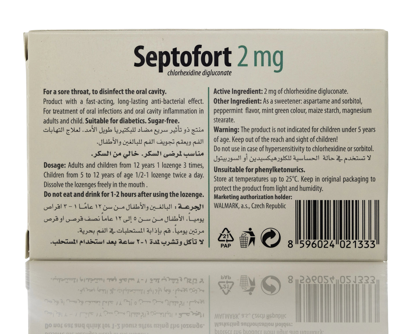 Septofort 2Mg Mint 24 Lozenges
