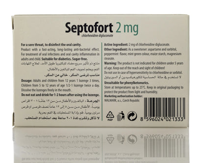 Septofort 2Mg Mint 24 Lozenges