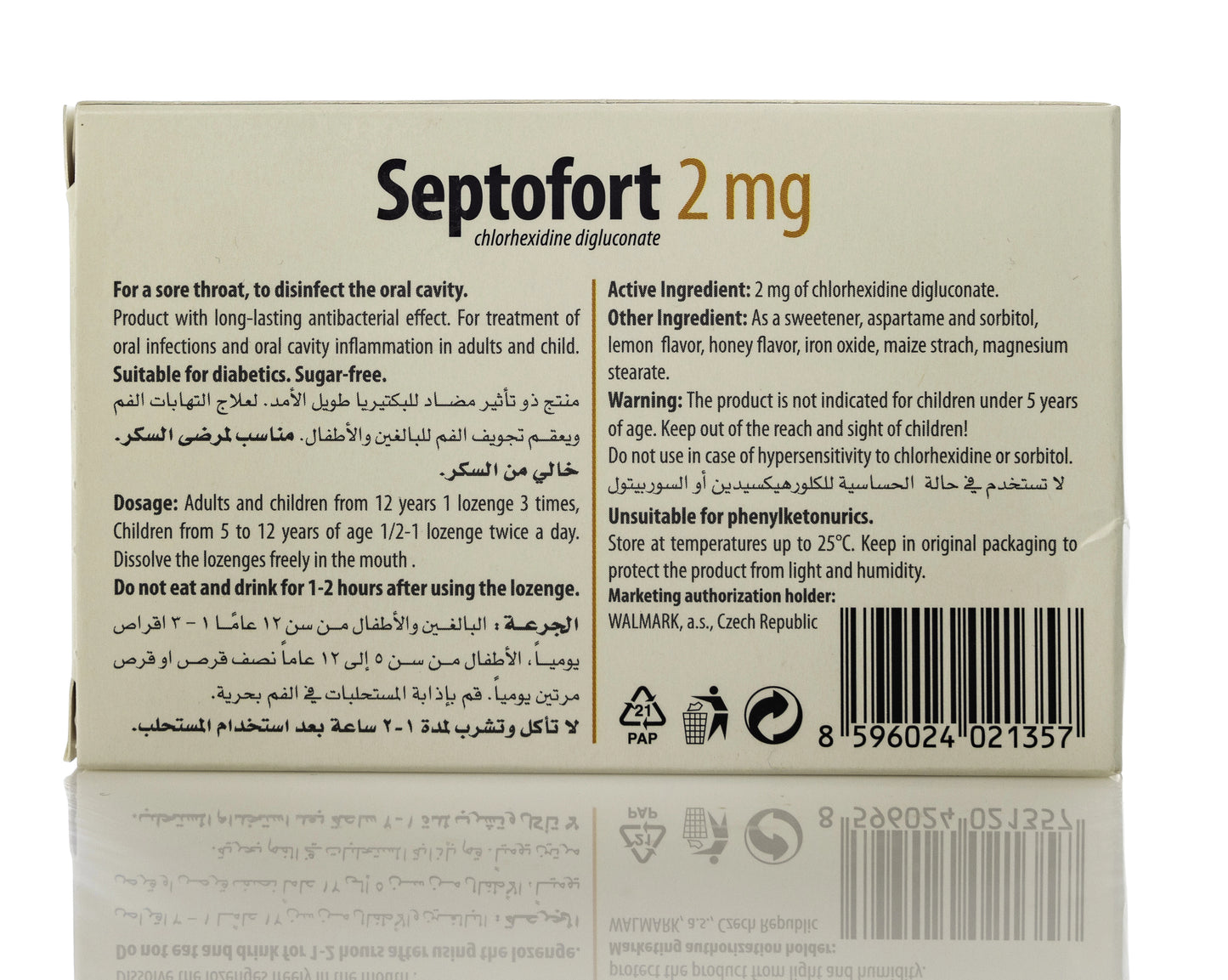 Septofort 2Mg Honey Lemon 24 Lozenges