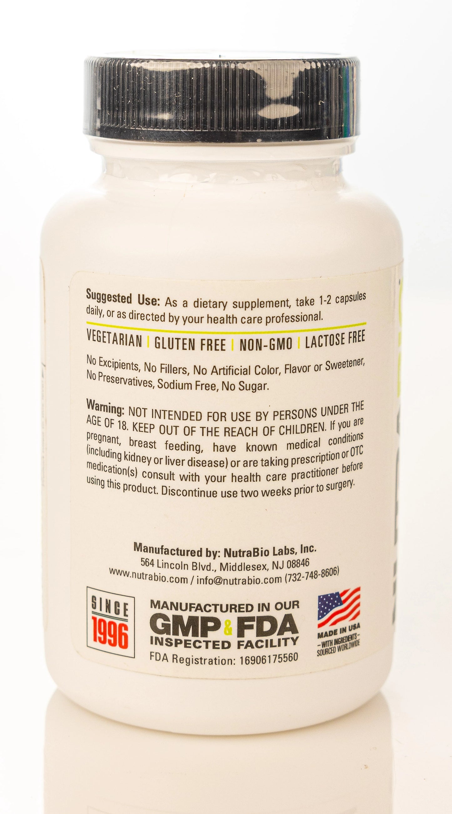 Nutrabio Green Tea Extract 90 Capsules