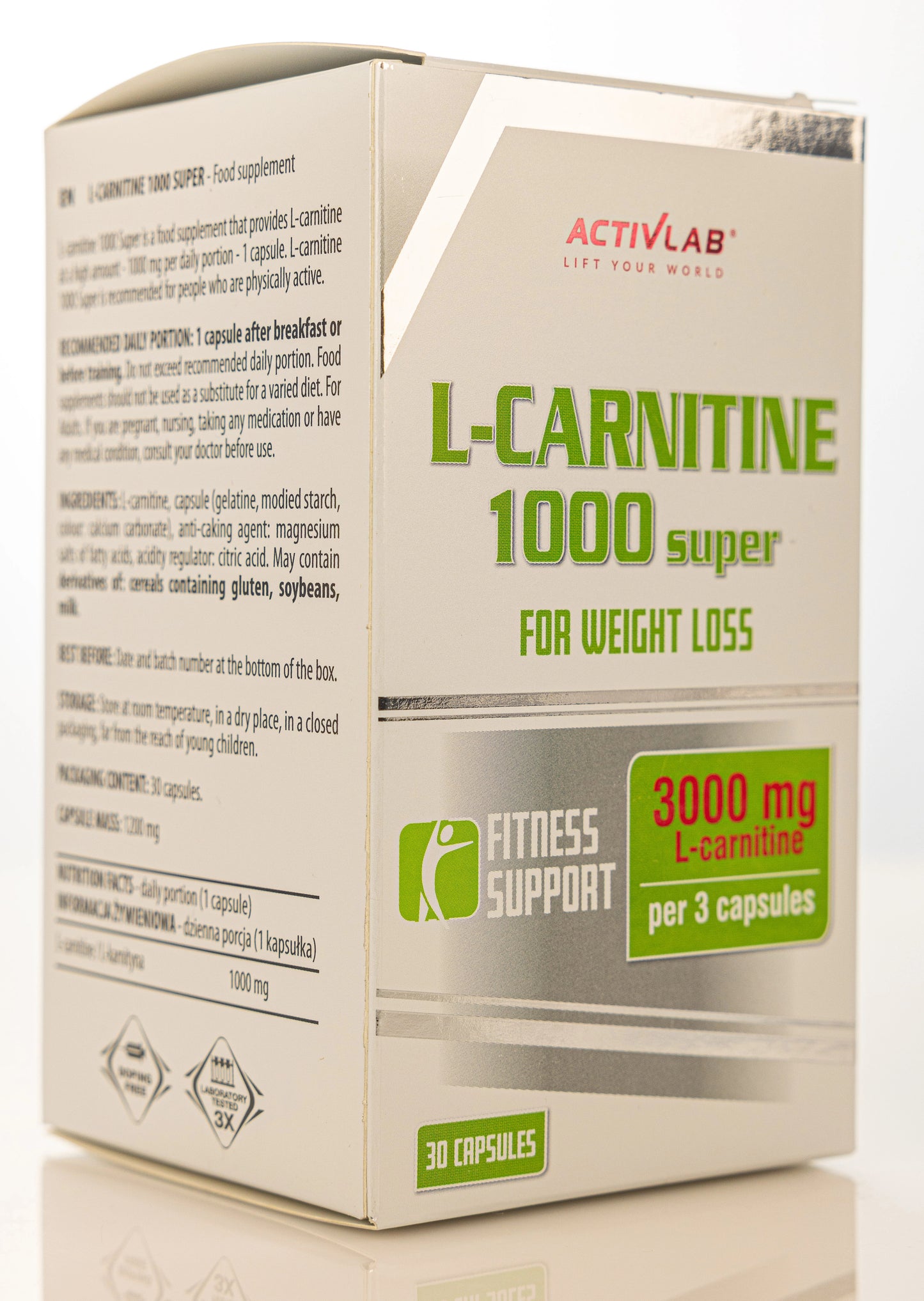 Activlab L-Carnitine 1000mg 30 Capsule