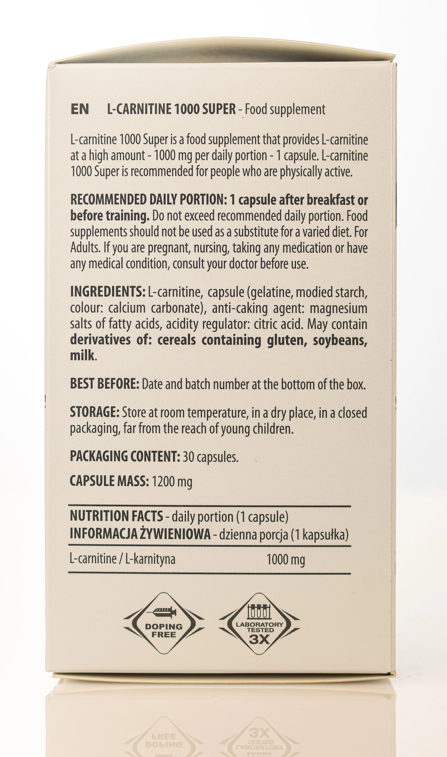 Activlab L-Carnitine 1000mg 30 Capsule