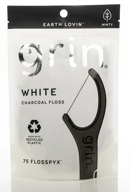 Grin white Charcoal Floss 75 Flosspyx [3955]