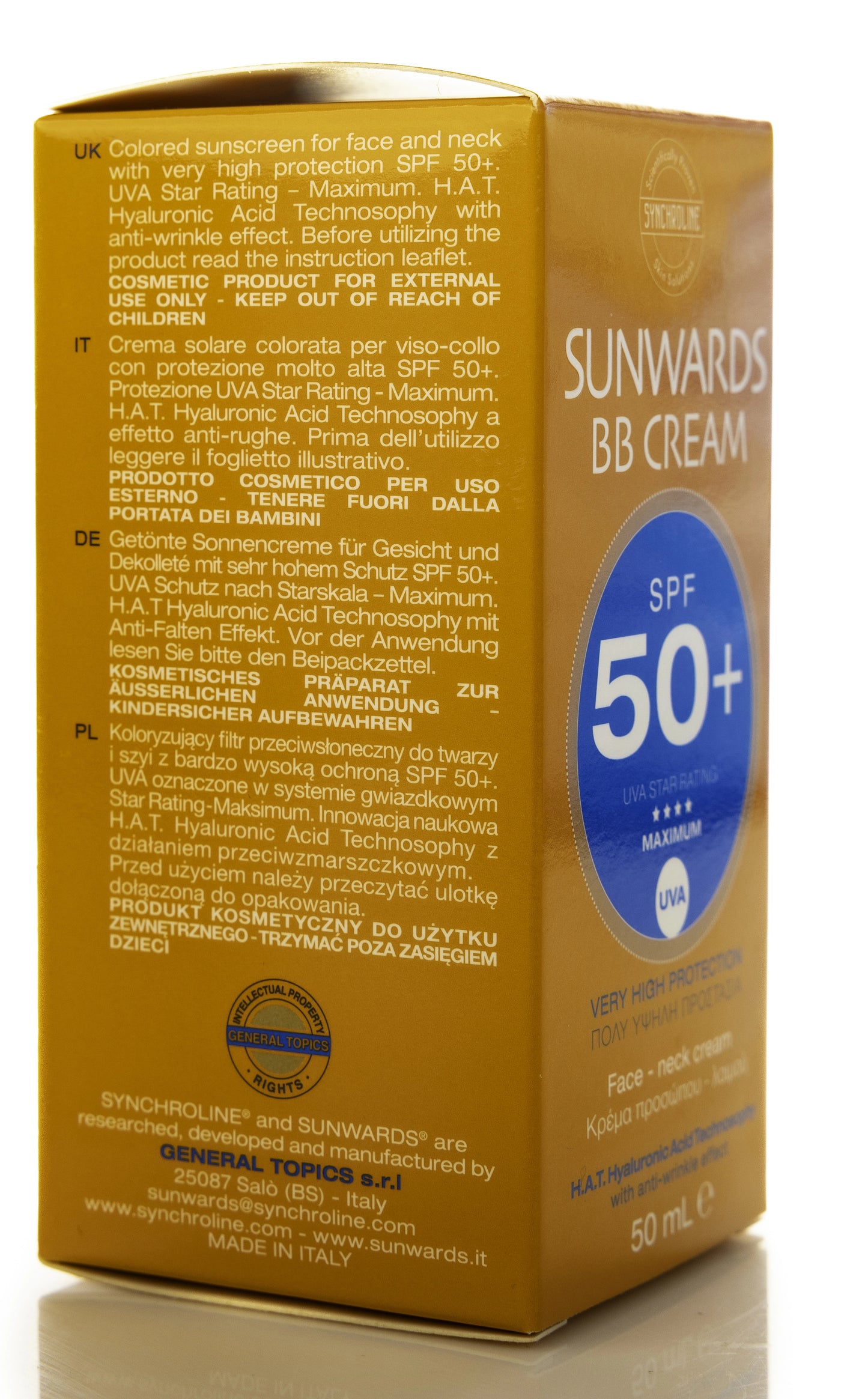Sunwards BB Cream Spf 50+ 50 Ml