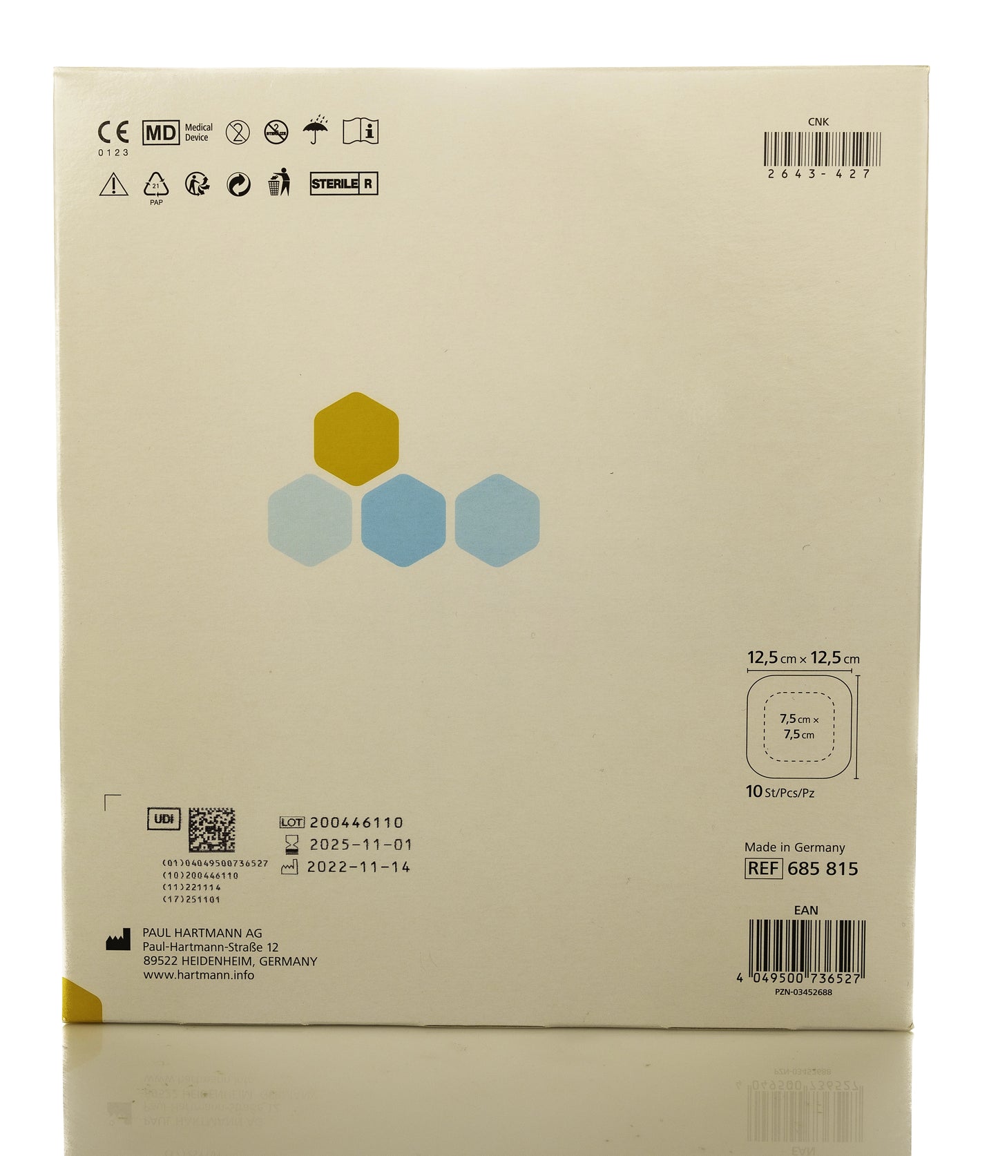 Hartmann HydroTac Comfort 12.5X12.5Cm 10 Pieces
