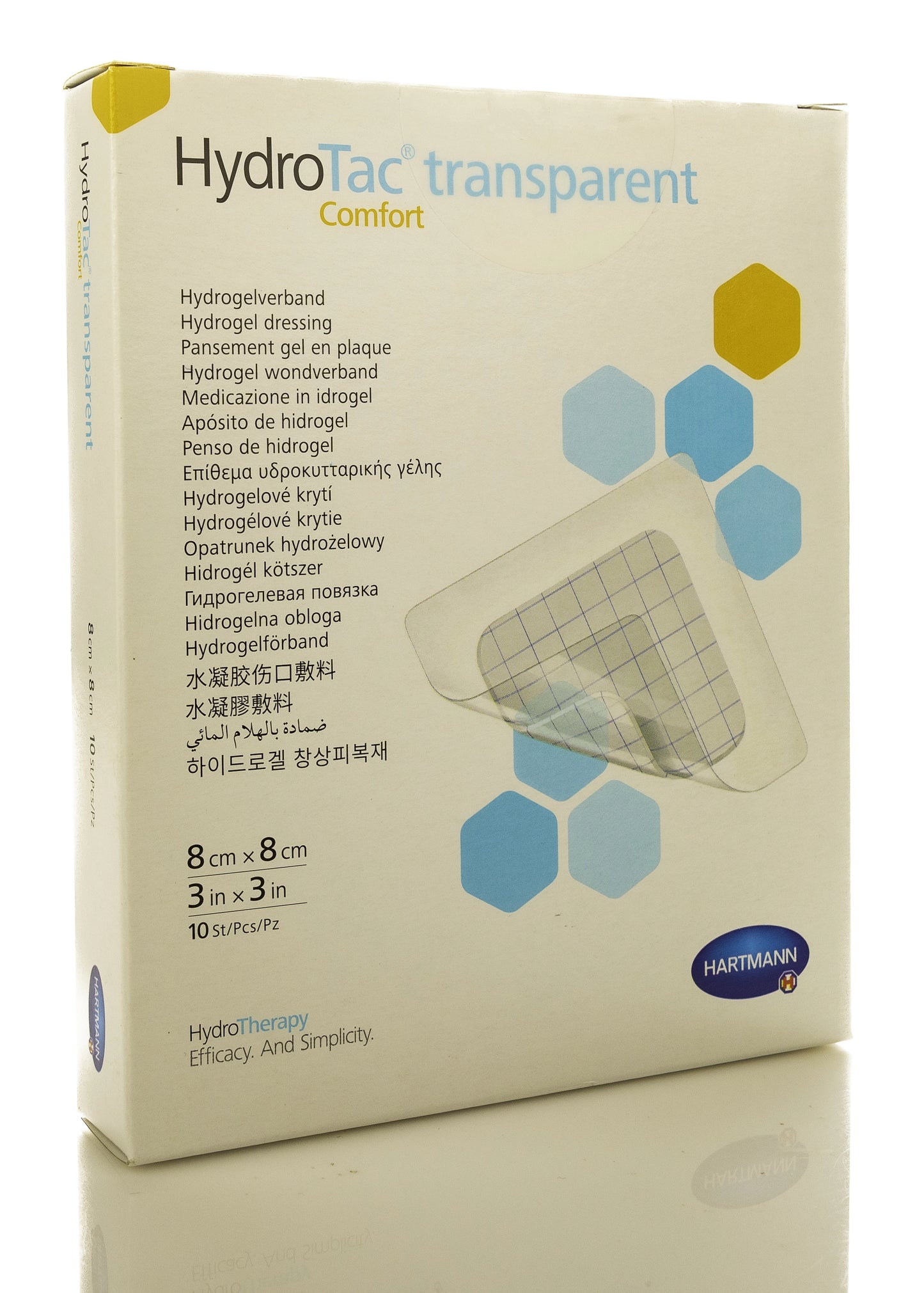 Hartmann HydroTac Transparent  Comfort 8X8Cm 10 Pieces