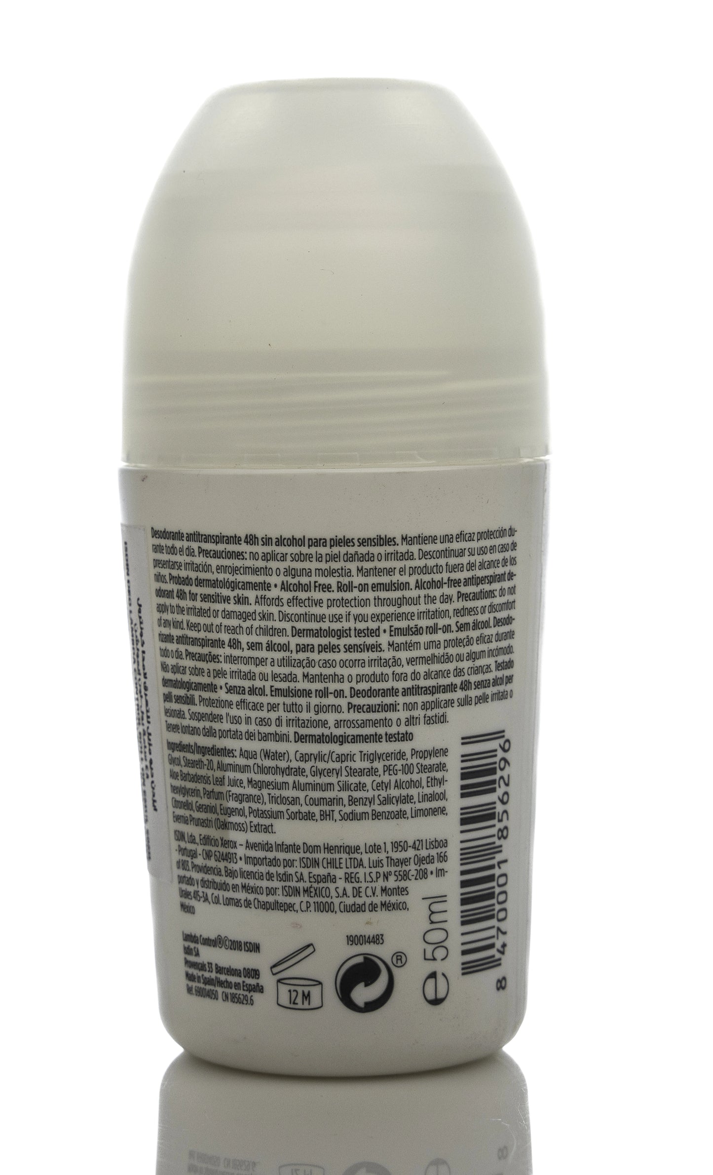 Isdin Lambda Control Deodorant [Alcohol Free] 50 Ml