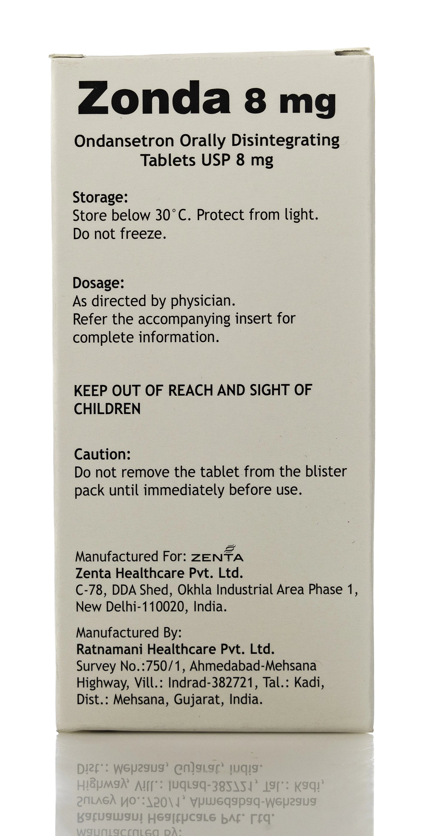Zonda 8Mg 30Tablets