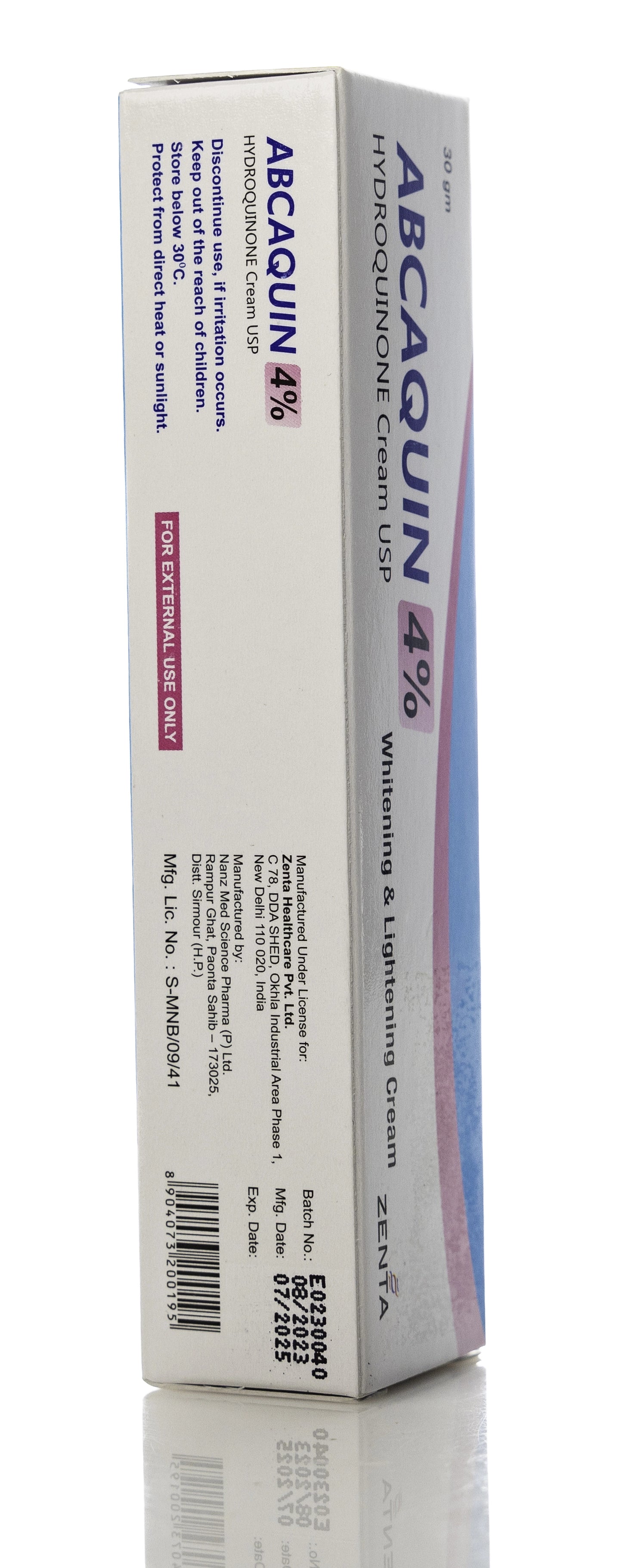 Abcaquin 4% Whitening&Lightening Cream 30Gm