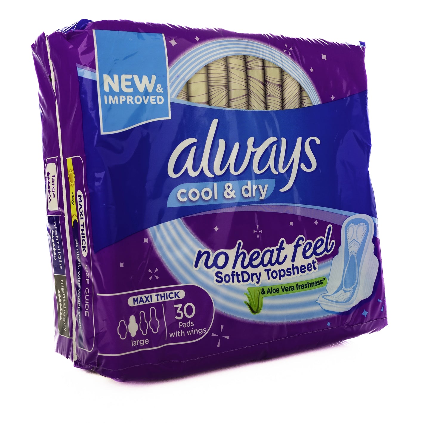 Always Aloe Cool Maxi Thick 30 Pads