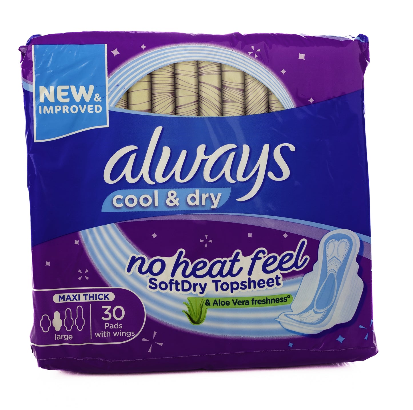 Always Aloe Cool Maxi Thick 30 Pads