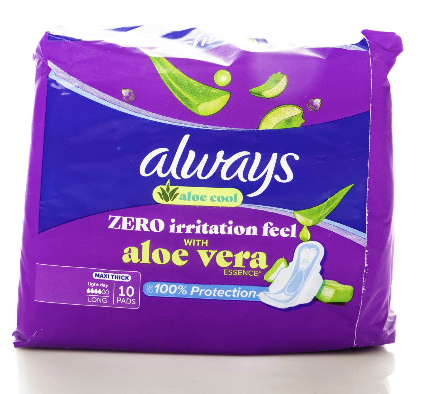Always Aloe Cool Maxi Thick 10 Pads