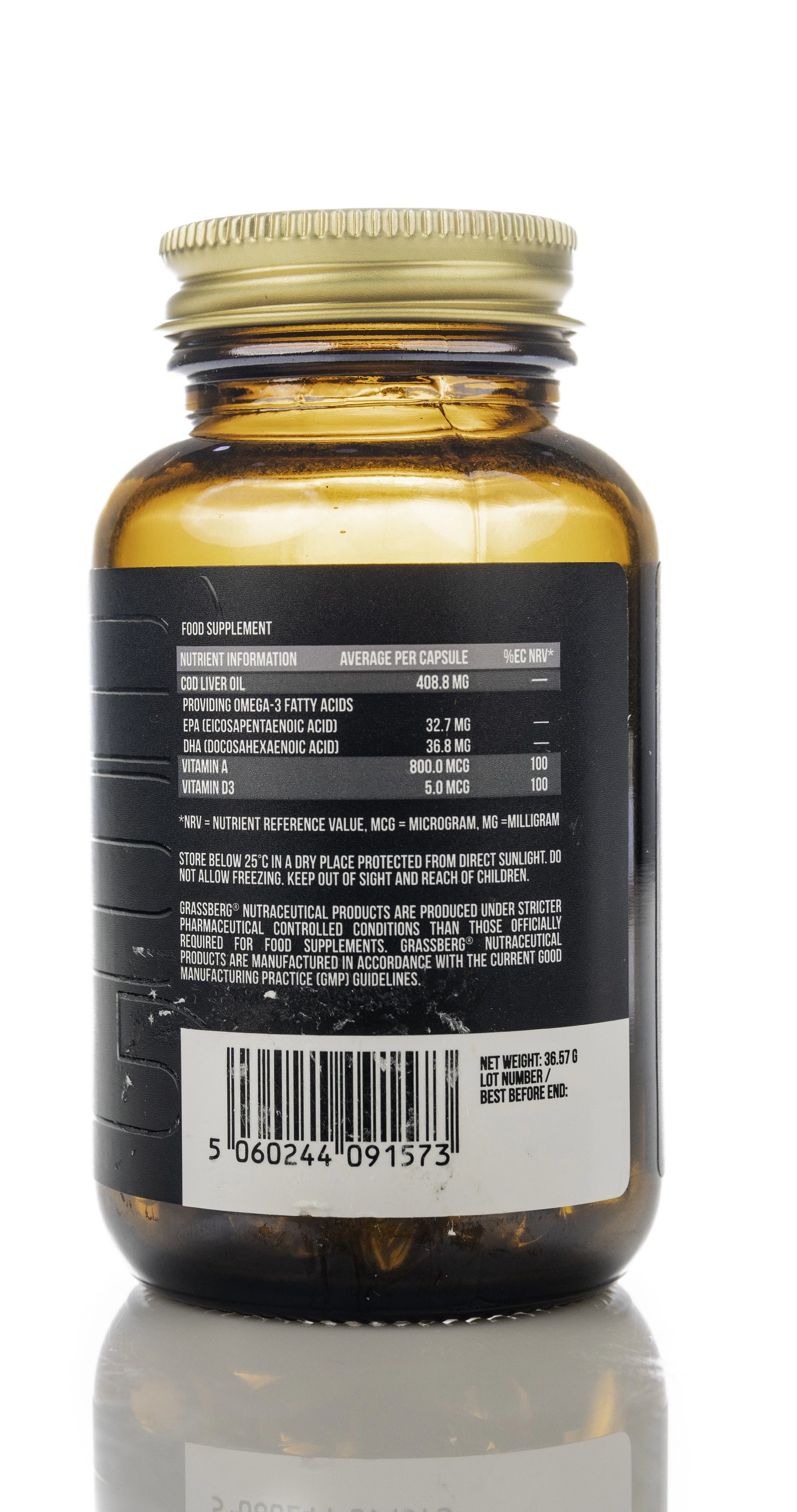 Grassberg Cod Liver Oil Vitamin A+D 60 Capsule