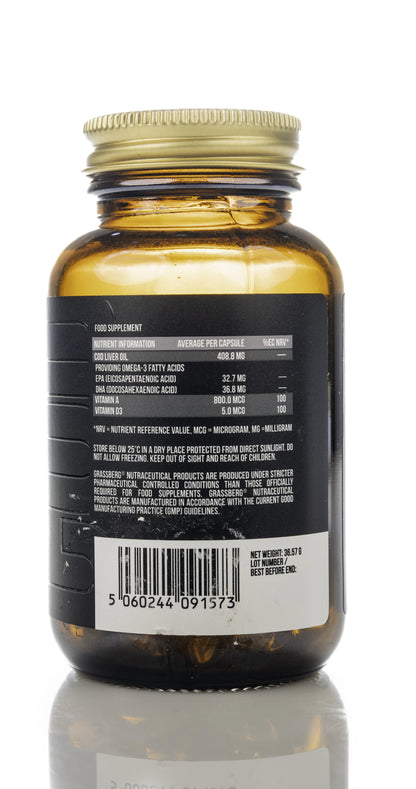 Grassberg Cod Liver Oil Vitamin A+D 60 Capsule